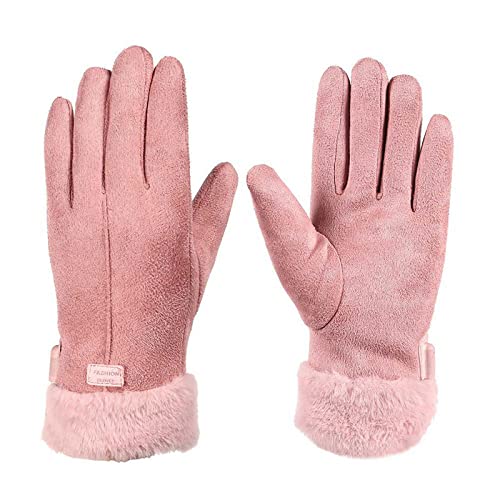 Guantes de calefacción Calefacción por USB Regulación de temperatura de 3 velocidades Guantes de calefacción eléctrica Mujer Invierno Cálido Coche eléctrico Montar al libre Guantes de (Pink, One Size)