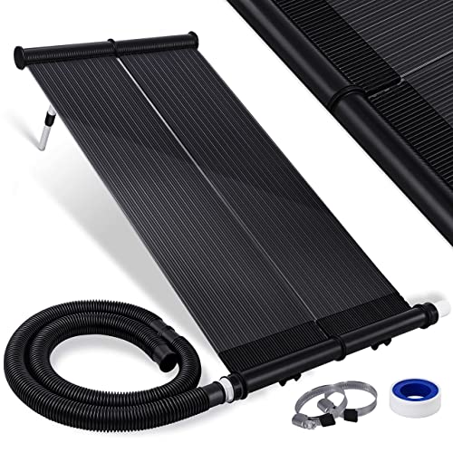 KESSER® Calentador Solar para Piscinas, Calentador de Agua, Calentador Solar para Piscinas l Se Puede Ampliar según Las Necesidades l Plástico Resistente a los Rayos UV, 108 x 73cm