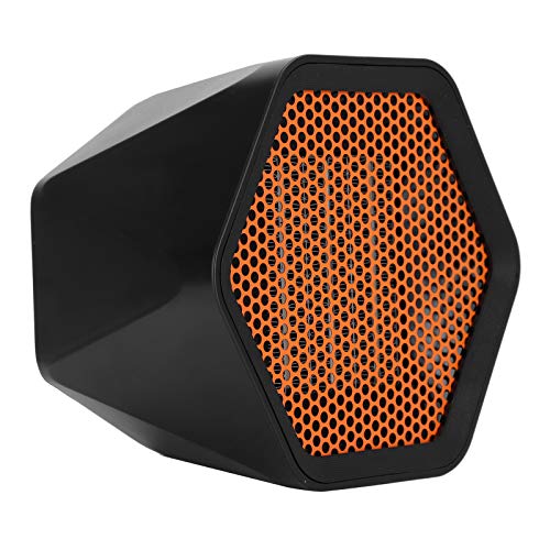 Calentador de espacio eléctrico, 600 W Calentador de escritorio Mini eléctrico Espacio pequeño Hogar Suministros de oficina portátiles Negro para oficina en casa(European plug 220V)