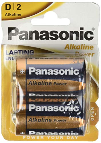 Panasonic POWER LR20 D - Pack de 2 pilas alcalinas