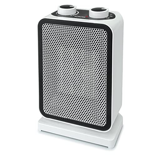 Korona 60001 Mini calefactor cerámico eléctrico | 4 velocidades | 1.500 vatios | Tecnología de calefacción cerámica | Oscilación | Ideal para calentar rápidamente habitaciones pequeñas