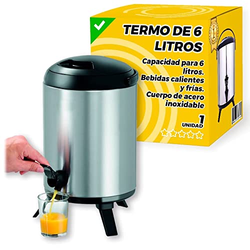 Termo Grande 6 Litros - Termo Cafe - Termos Grandes - Termo Grande Con Dispensador Bebidas